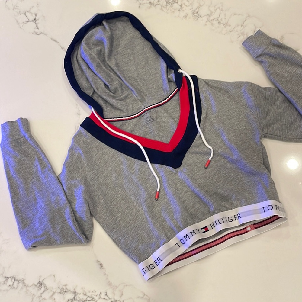 Tommy Hilfiger Cropped Hoodie, Small